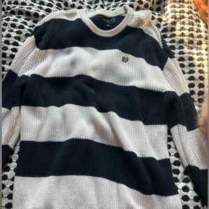 Striped navy + white pacsun sweater